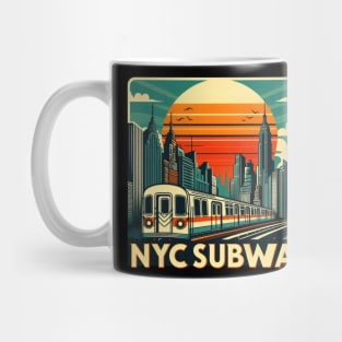 New York Subway Retro NYC Subway Train Mug